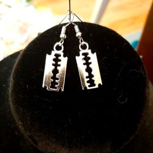 Razor Blade Style Earrings NWOT